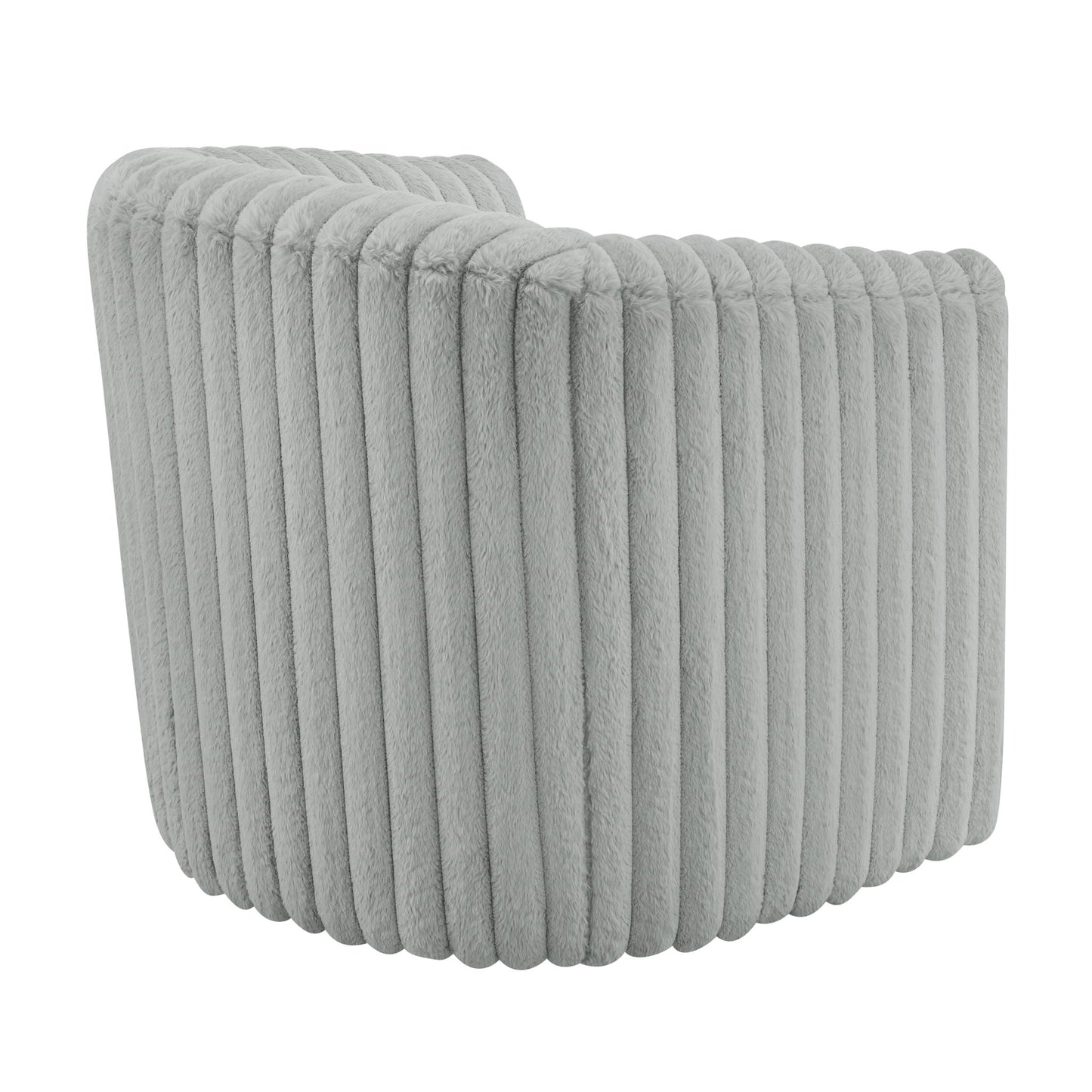Alexa - Barrel Swivel Chair - Gray