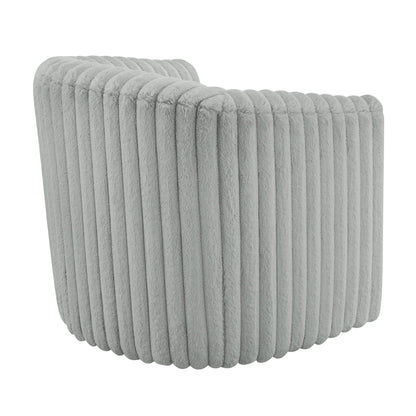 Alexa - Barrel Swivel Chair - Gray