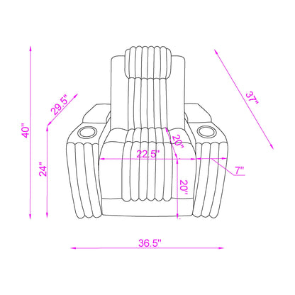 Duran - Power Recliner With Power Headrest