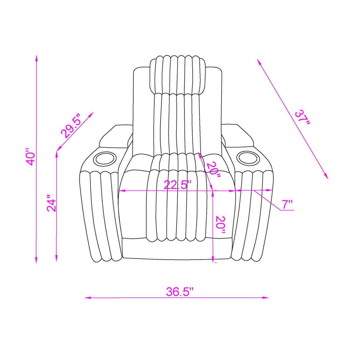 Duran - Power Recliner With Power Headrest