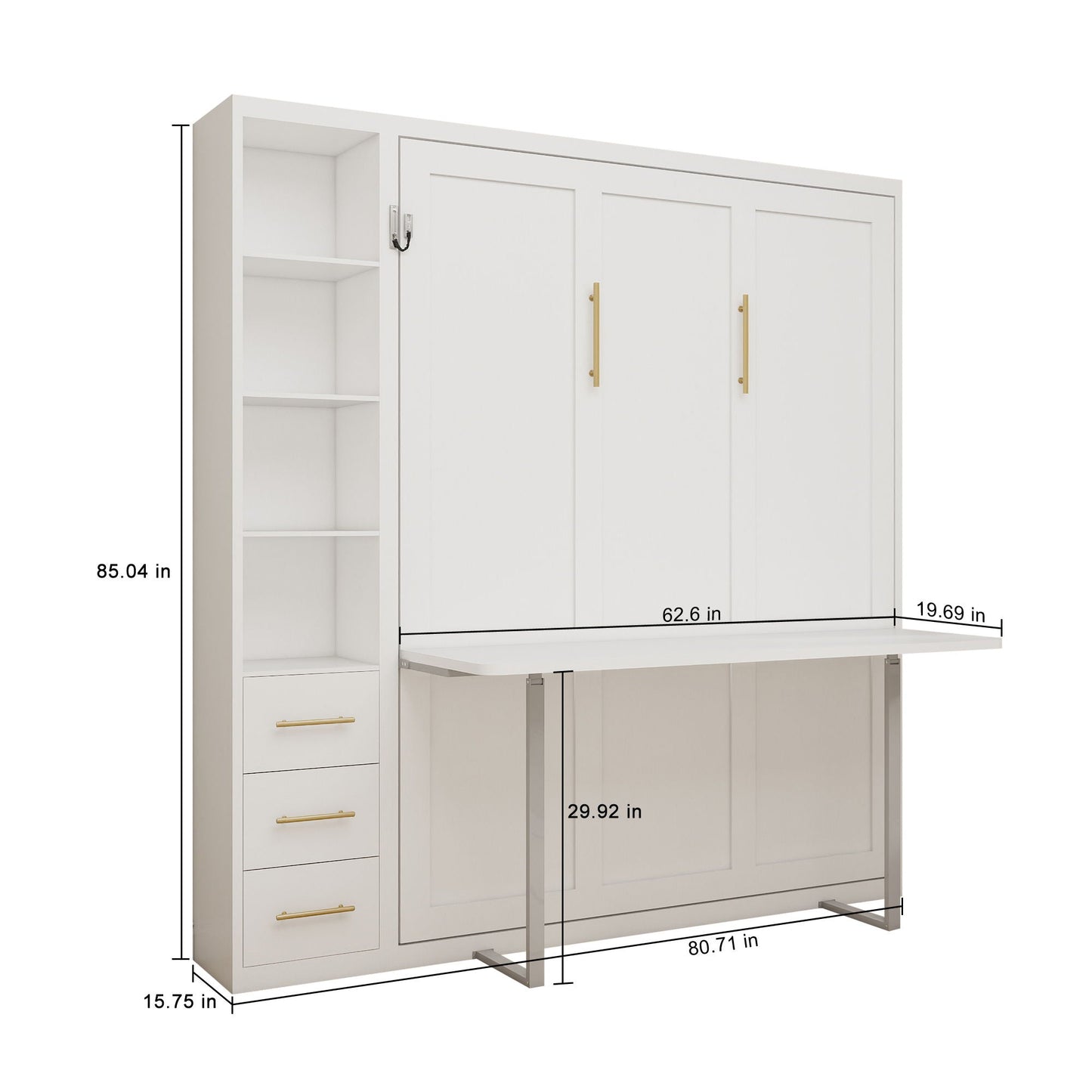 Folding Vertical Murphy Wall Bed