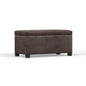 Dover - Storage Ottoman Bench - Distressed Brown