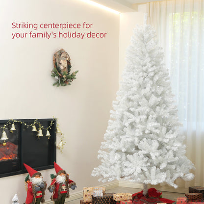 HOMCOM 7.5ft Tall Artificial Christmas Tree