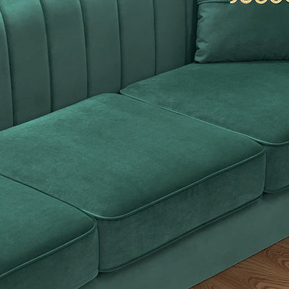 FX-P82B-GR Velvet Sofa
