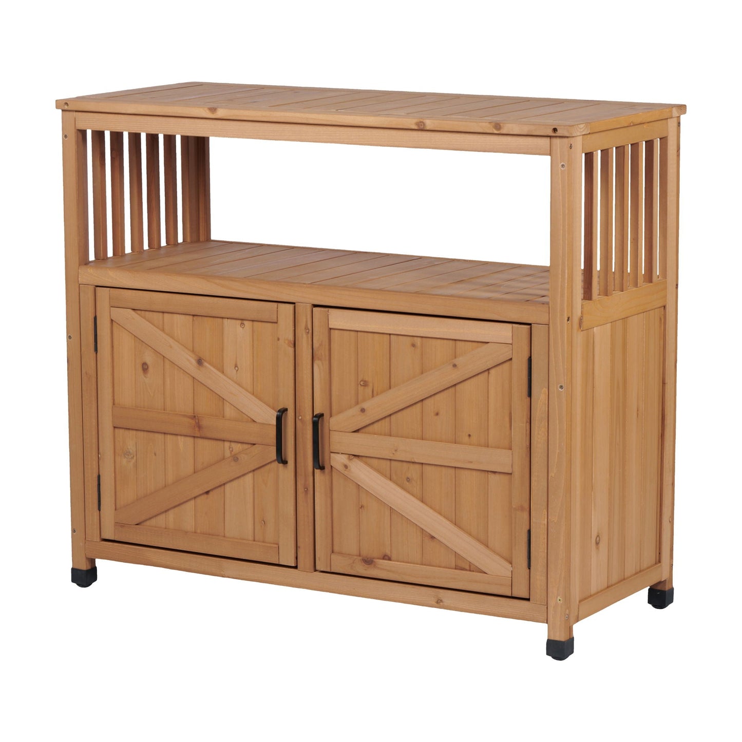 Patio Bar Table Set With Storage