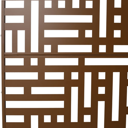 Decorative Freestanding Metal Privacy Screen For Indoor & Outdoor Use