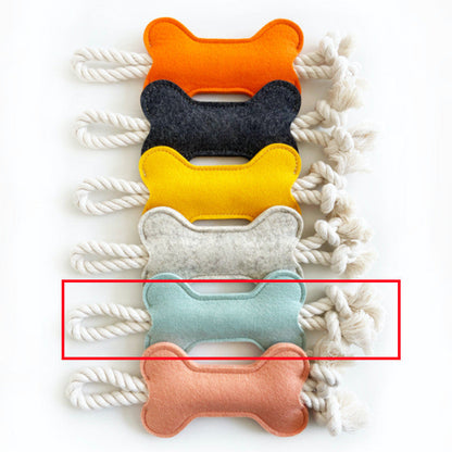 Pet Bone Shape Toy Creative Knot Felt Resistant To Bite Molars