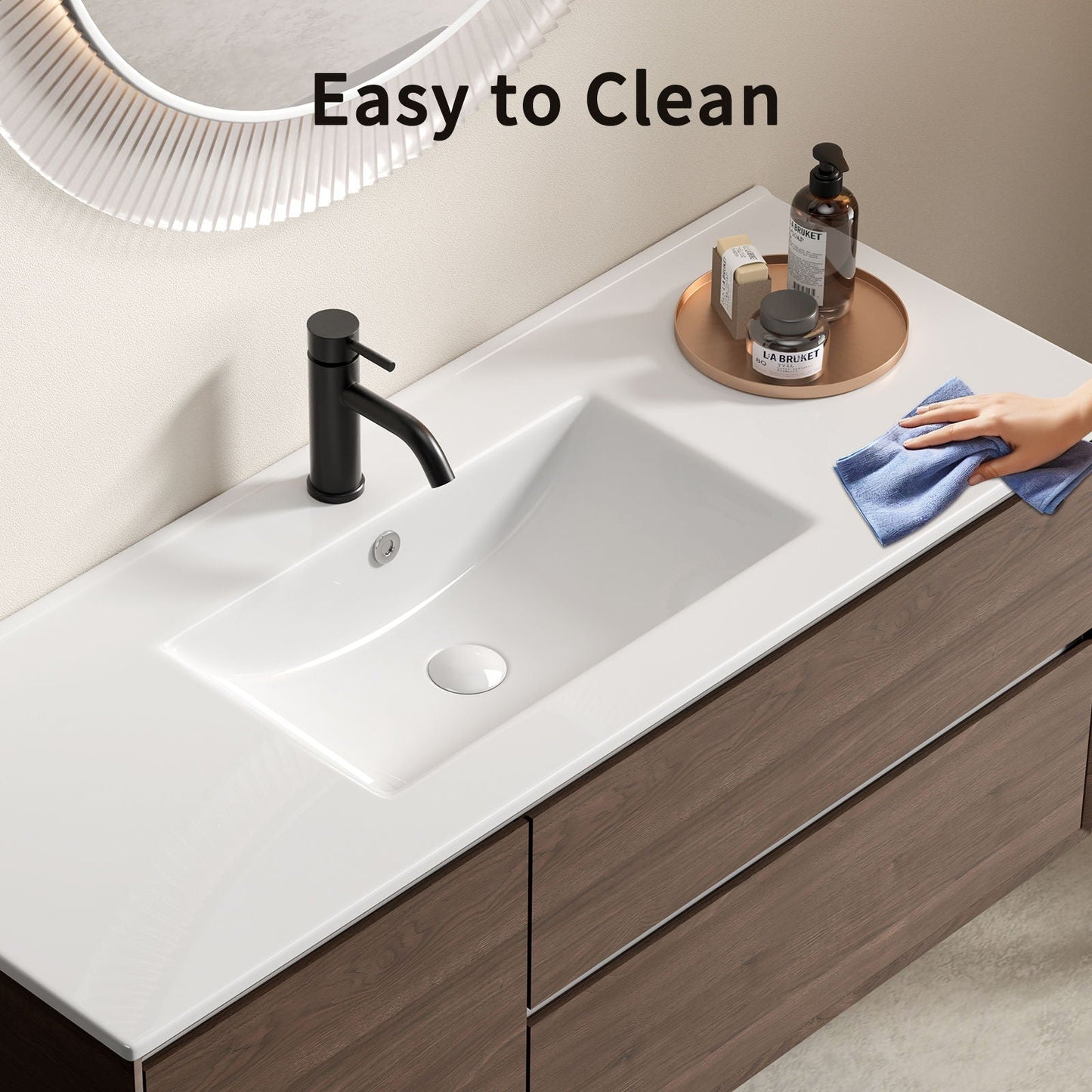 Bathroom Sink, Countertop Wash Basin For Bathroom