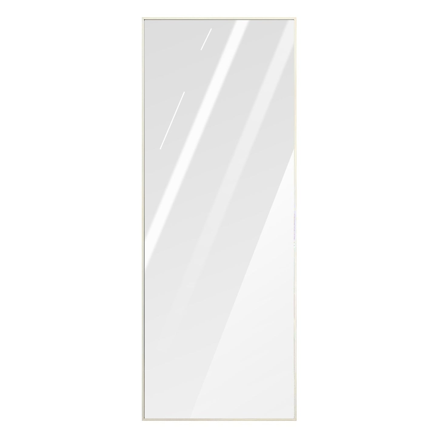 Full Length Mirror 63x18.9in Aluminum Alloy Wall Mirror Free Standing Floor Mirror Hanging Leaning Against Wall for Dressing Bedroom Living Room