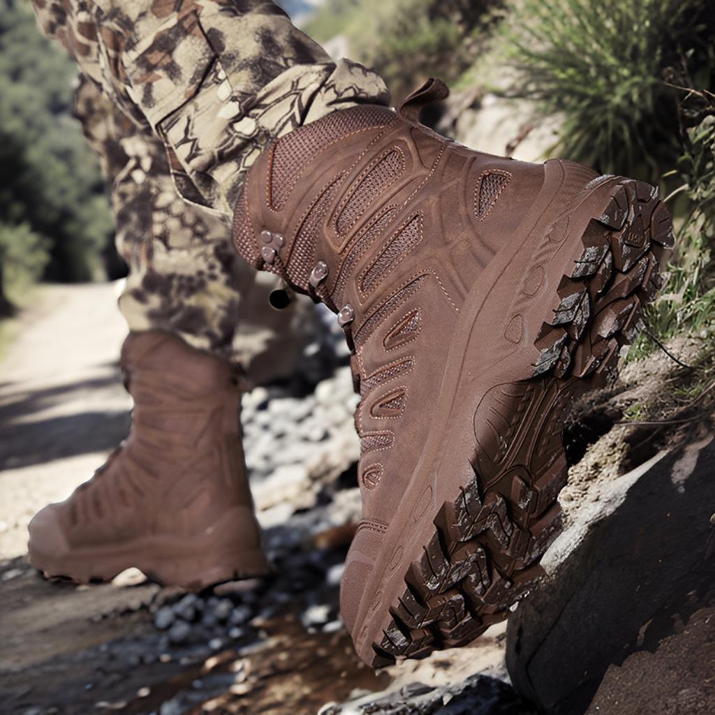 Men's Mid-Top Outdoor Hiking Boots In Plus Size 47