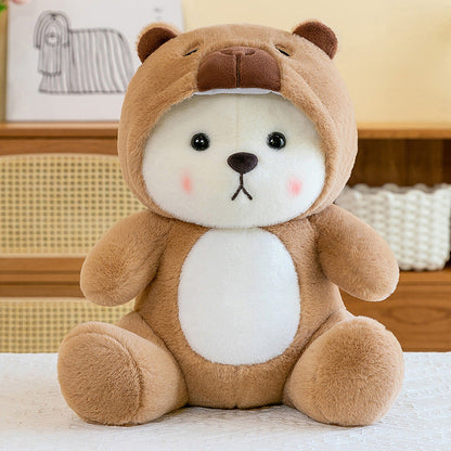 Colorful And Cute Strawberry Bear Plush Doll