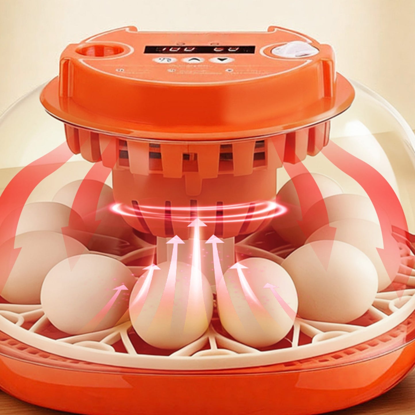 12 Egg Incubator with Automatic Egg Turner and LED Candler