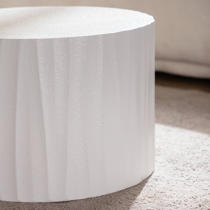 Nesting Coffee Table Set of 2 Round Wooden Tables