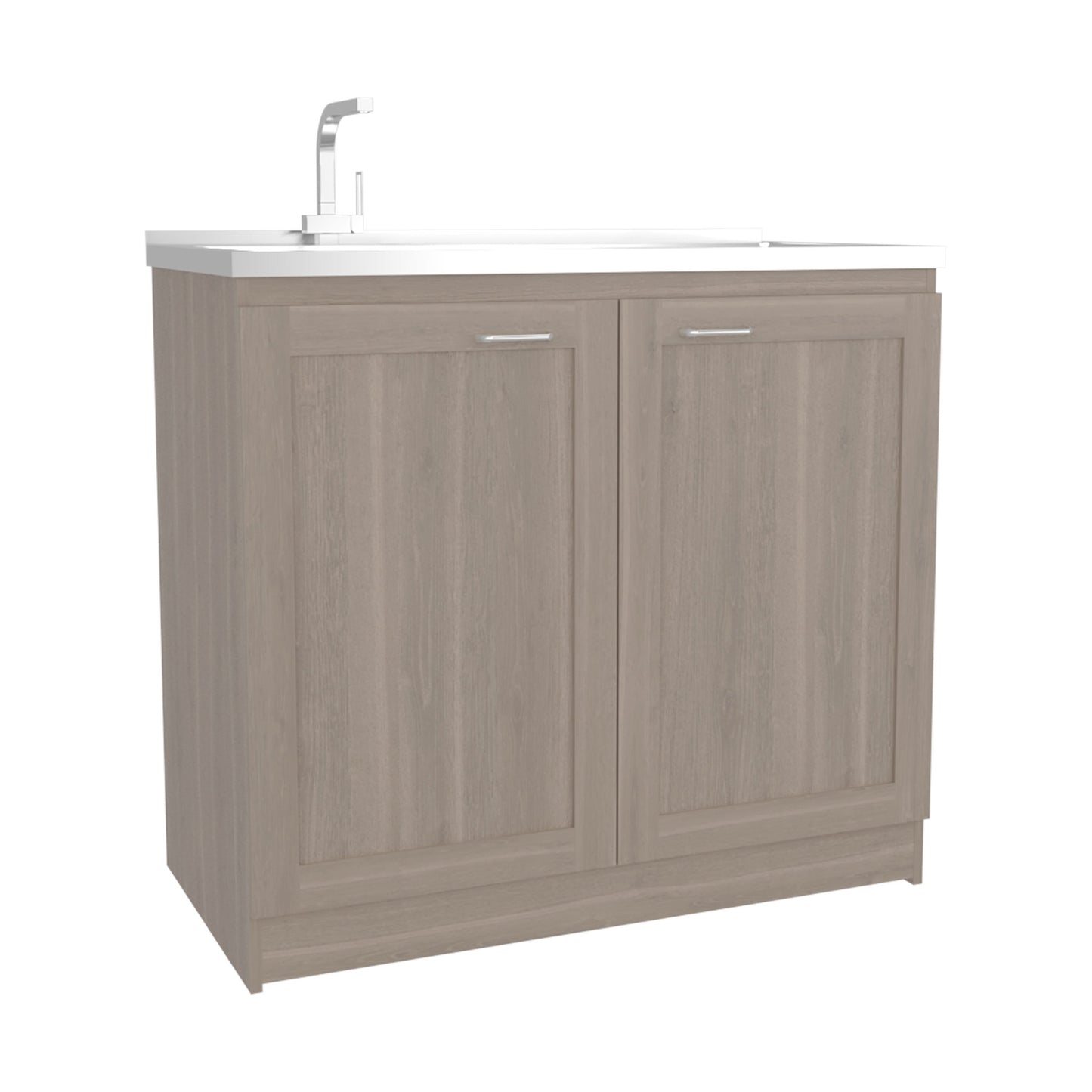 Utility Sink Cabinet 36" H, 2 Doors, 2 Shelves