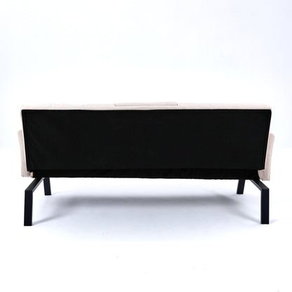 Sofa Bed With Foldable Design And Cup Holder