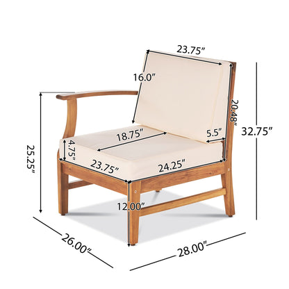 Perla - 5 Pieces Sofa Set