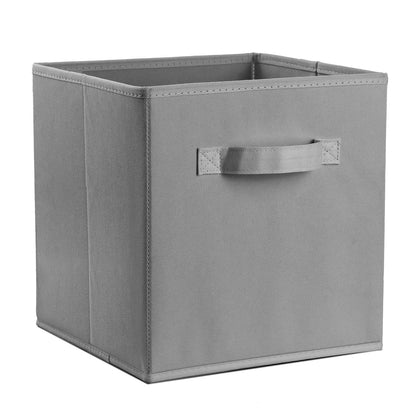 iMounTEK 4 Pack Foldable Storage Cube Bins Cloths Closet Space Organizer Basket Shelves Box for Clothes Toys Books Cabinet