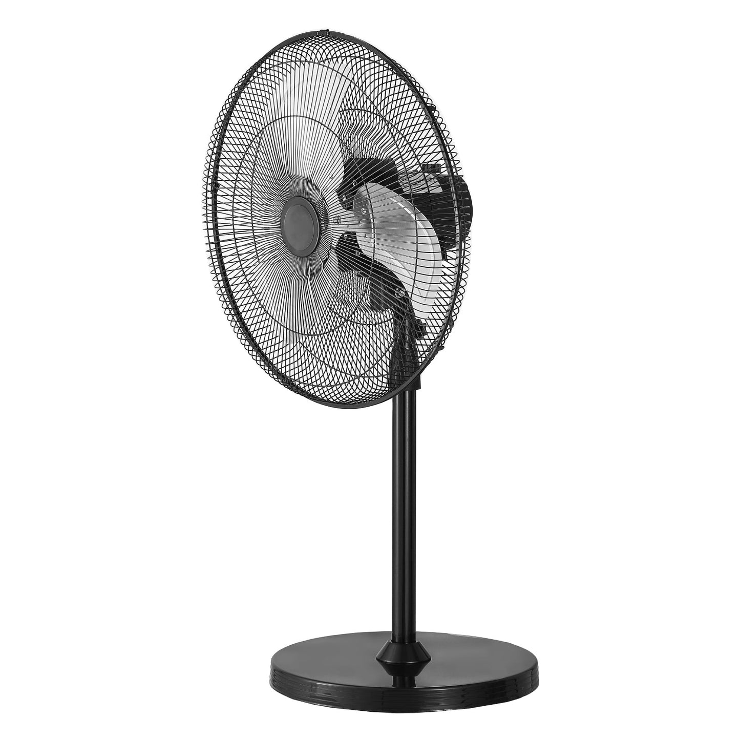 18" Industrial Pedestal Fan 3-Speed Oscillating Fan with Adjustable Height