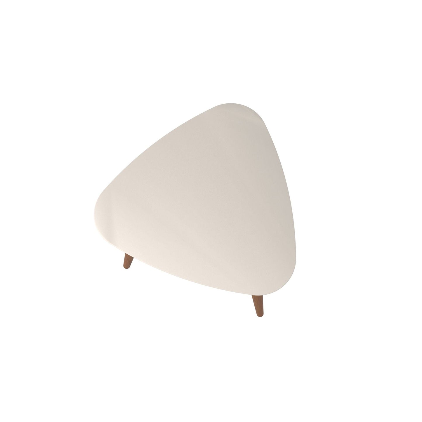 Utopia - Triangle End Table - Off White