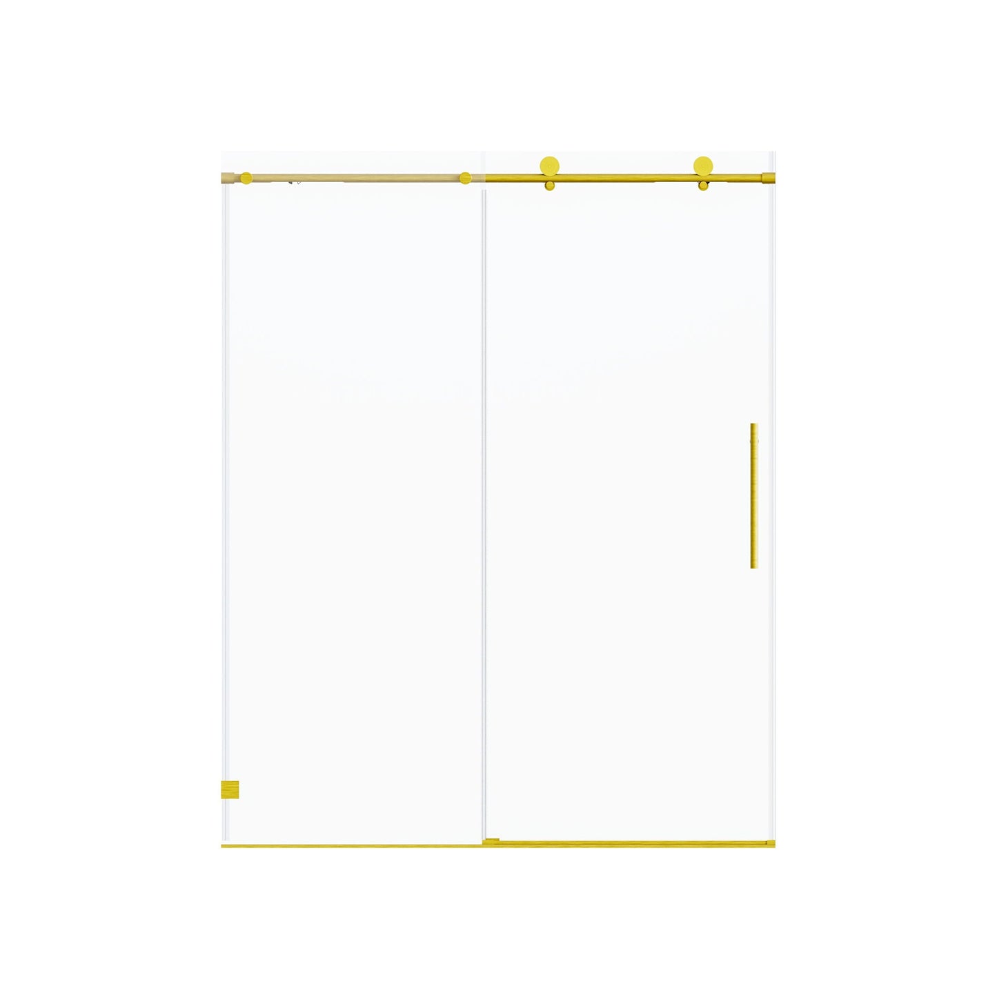 Frameless, Single Sliding Soft Close Shower Doors, 5/16" Sgcc Tempered Glass