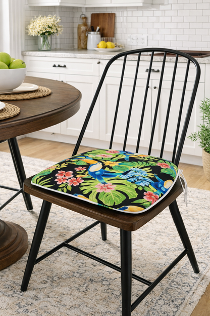 Outdoor Patio Chair Cushions, Water-Repellent U-Shape, Set of 4 - Rich Forest
