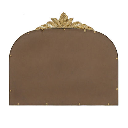 Arched Wall Mirror With Metal Frame, Wall Mirror For Living Room