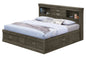 Traditional Style Bookcase Storage Bed