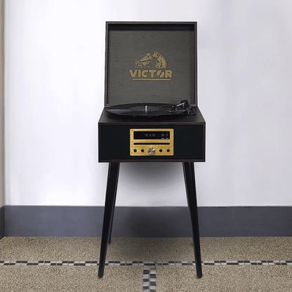 Victor Newbury 8-in-1 Music Center Espresso -  Refurbished