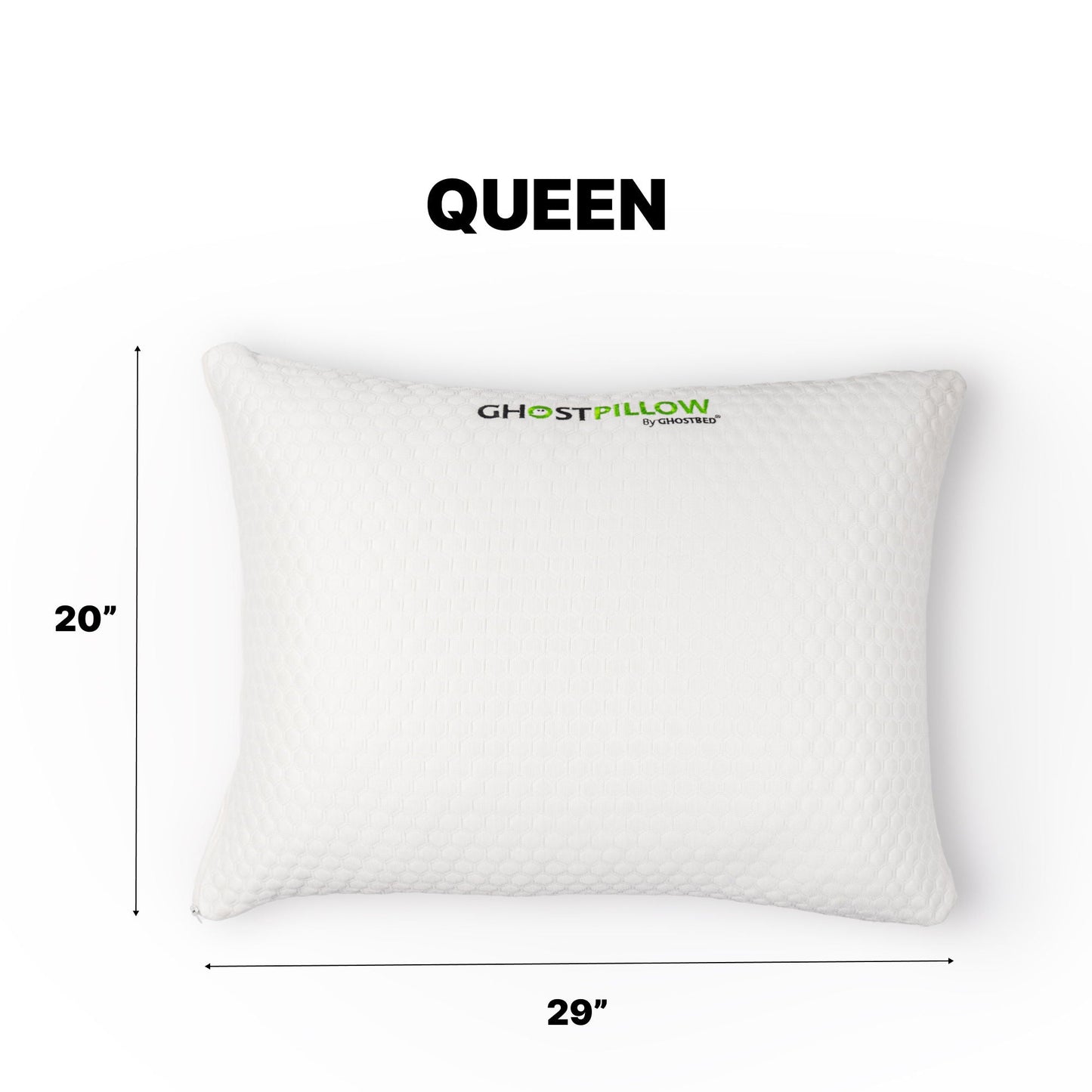 Ghostpillow Shredded - Customizable Soft Fluffy Gel Memory Foam & Siliconized Pillow