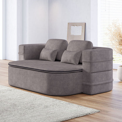 2 In 1 Foldable Sofa Bed With Multi Functional Blanket, Floor Lounge Sofa