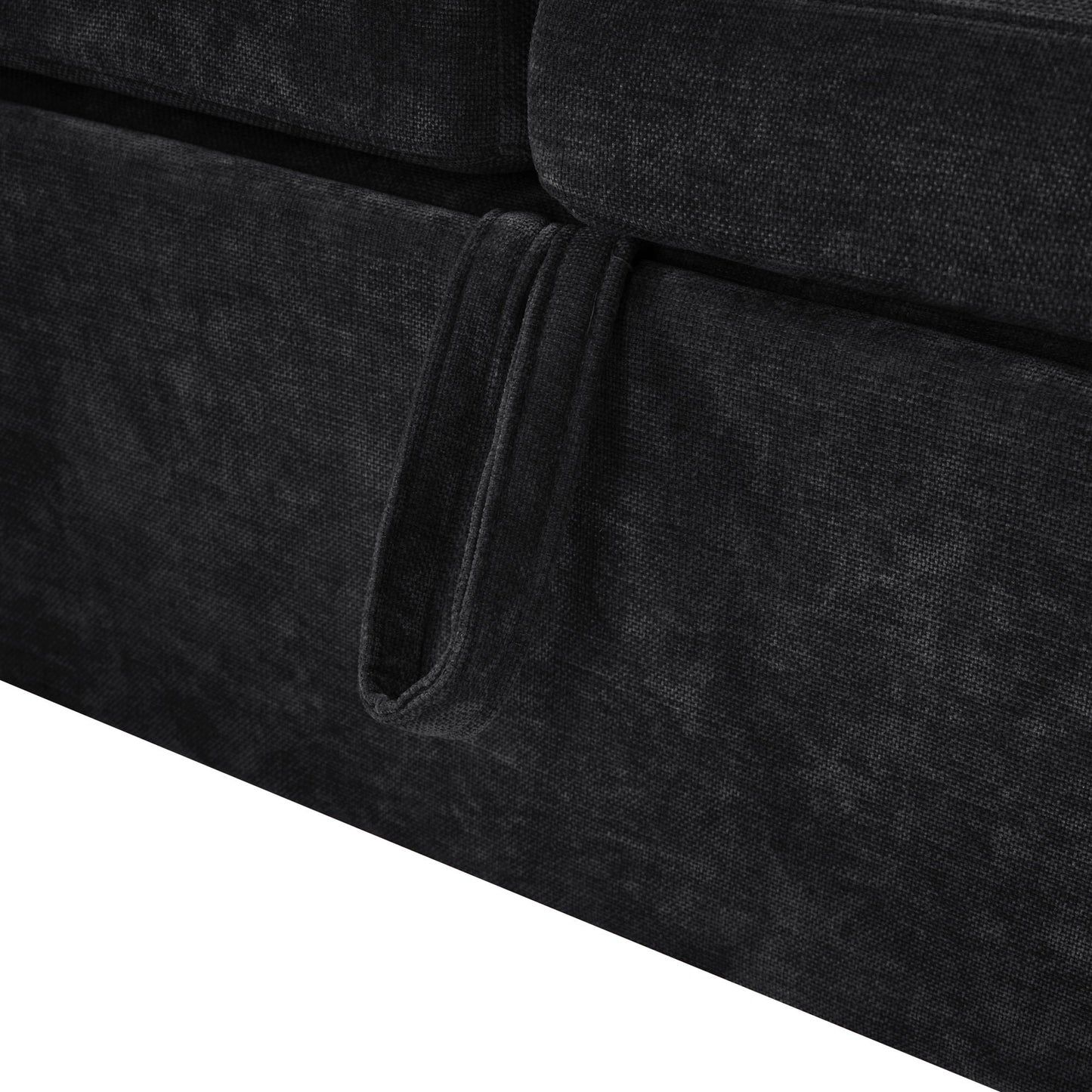 Modern L Shaped Sectional Sofa Bed With Hidden Storage Upholstery