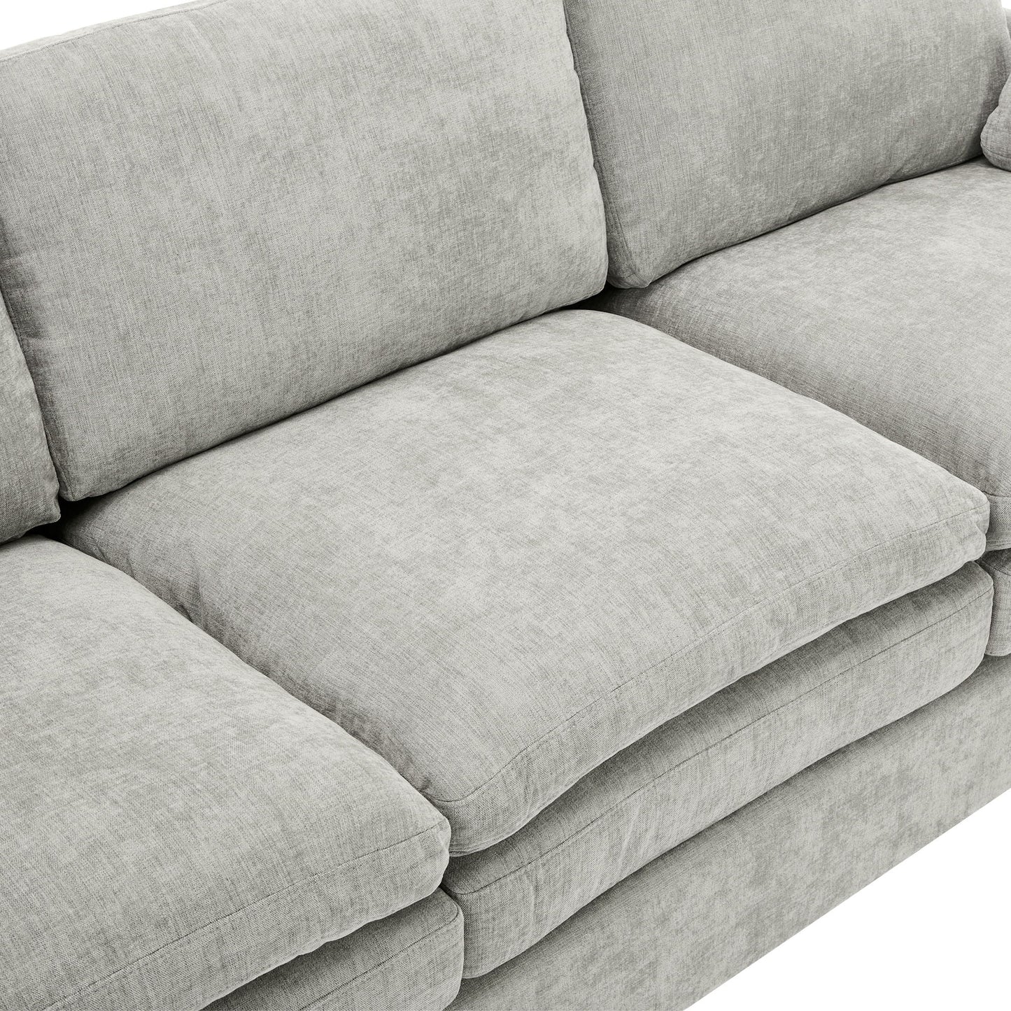Cozy Upholstered Cushion Loveseat Sofa For Living Room
