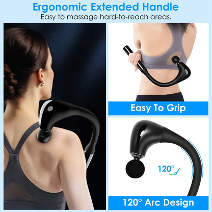 GBruno Massage Gun with Extended Handle