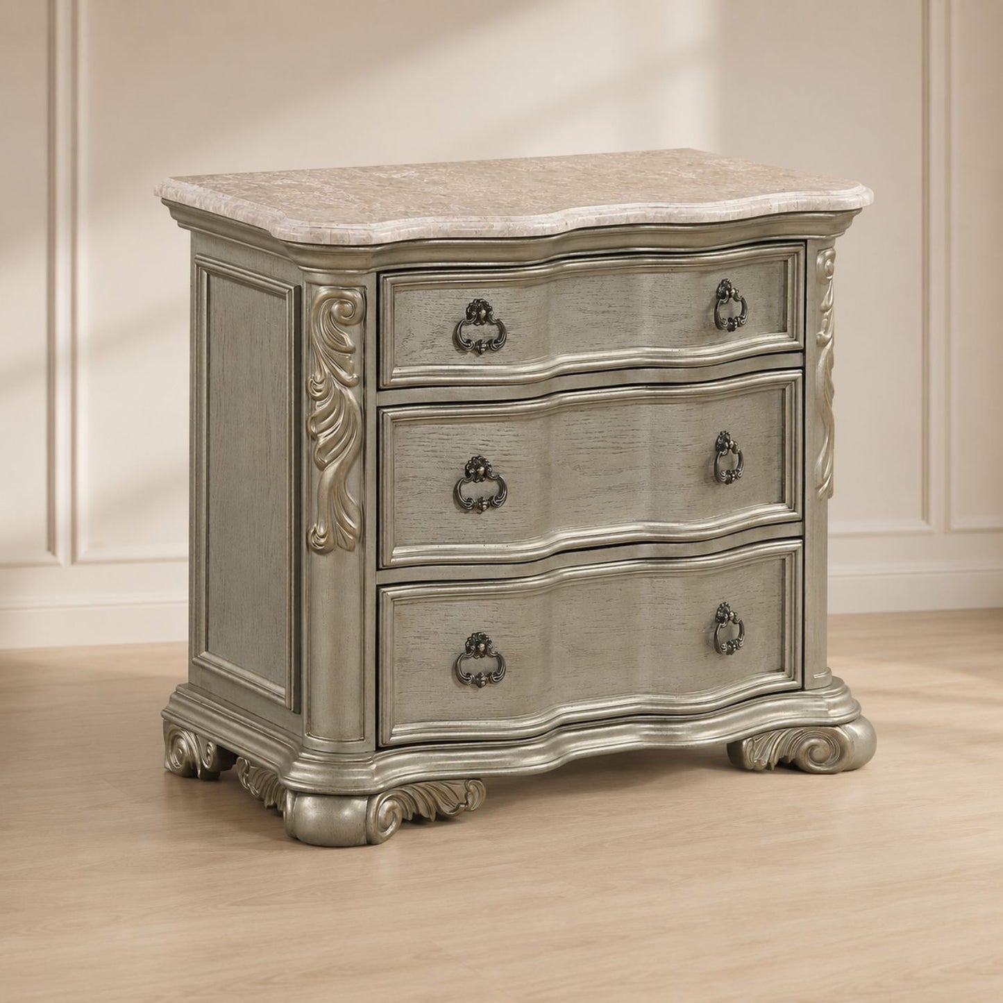 Bella - Nightstand - Champagne
