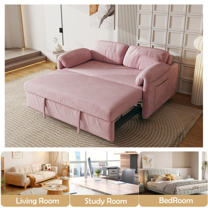Sofa, Dual Purpose Lounge With Retractable Queen Size Bed