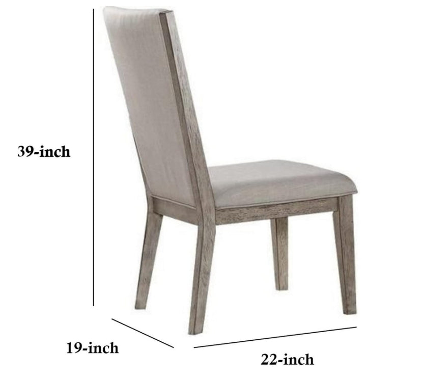 Rocky Fabric Armless Dining Chair