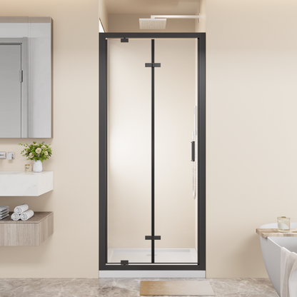 Framed Bi-fold Pivot Shower Door 32"x72"