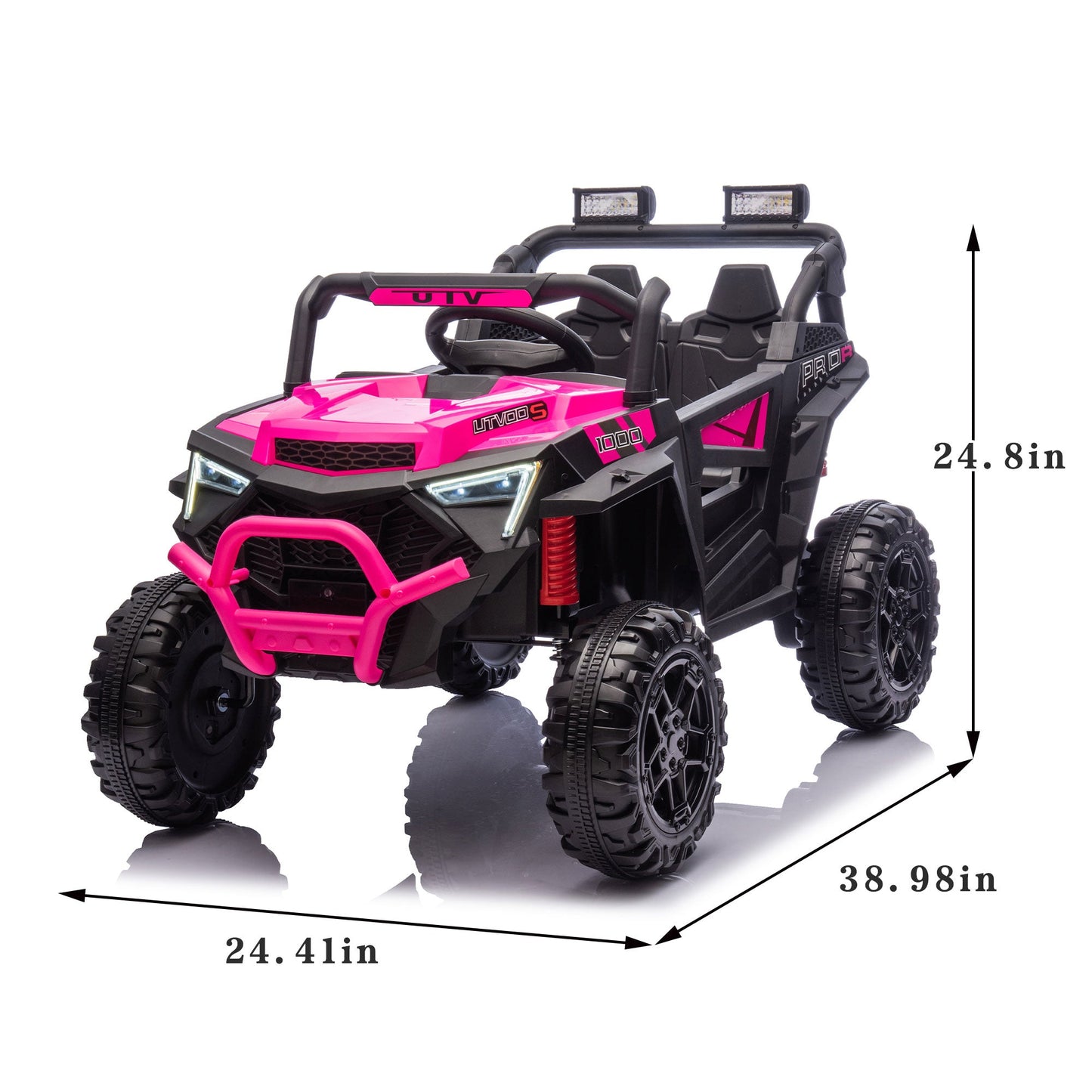 24V 400W Kids Ride On Electric UTV with Parents Remote Control