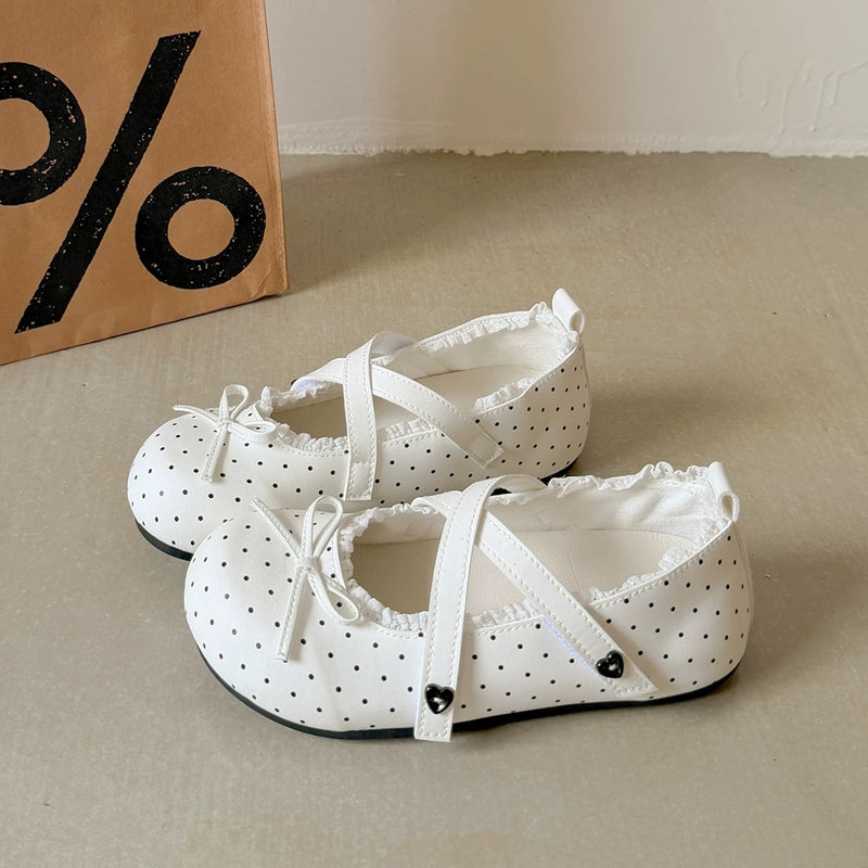 Flat Bottomed Shallow Mouth Single Shoe For Women 2026 New Summer Ballet Style Soft Sole Mary Jane Student Lace And Bean Shoes