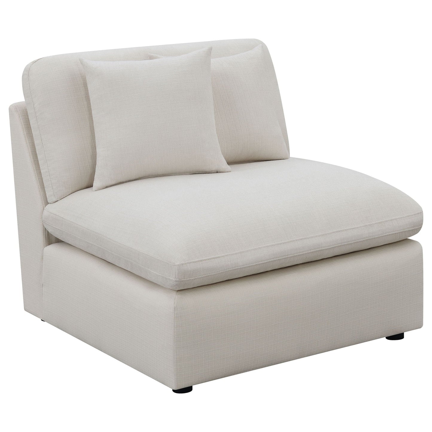 Greeley - 5 Piece Upholstered Modular Sectional Sofa - Ivory
