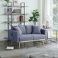 Easton - Fabric Loveseat With USB Charging Ports Pockets And Pillows