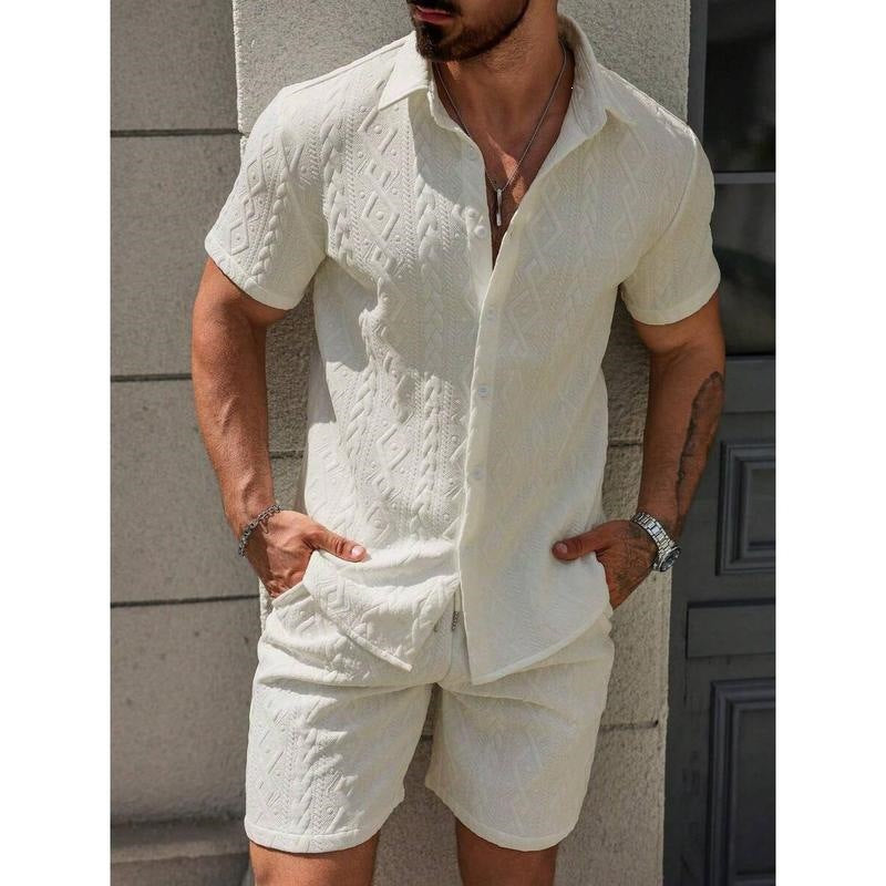 Fashionable Mens Casual Shirt Set
