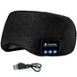 Sleep Eye Mask Wireless Headphones Adjustable Hands-free Skin Friendly Cotton Mask Headsets w/ Speakers Microphone Washable For Insomnia Travel