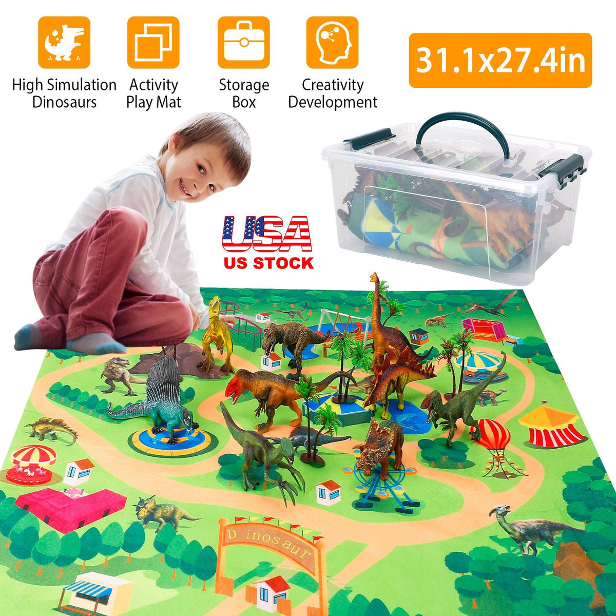 GBruno Dinosaur Figure Play Set
