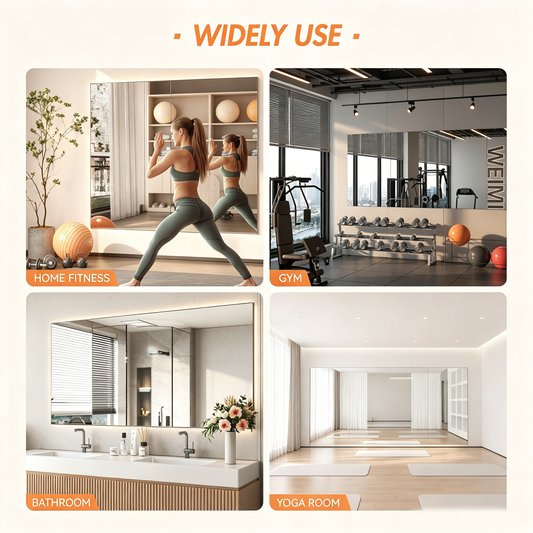 Home Gym Workout Mirror 72" L x 36" W