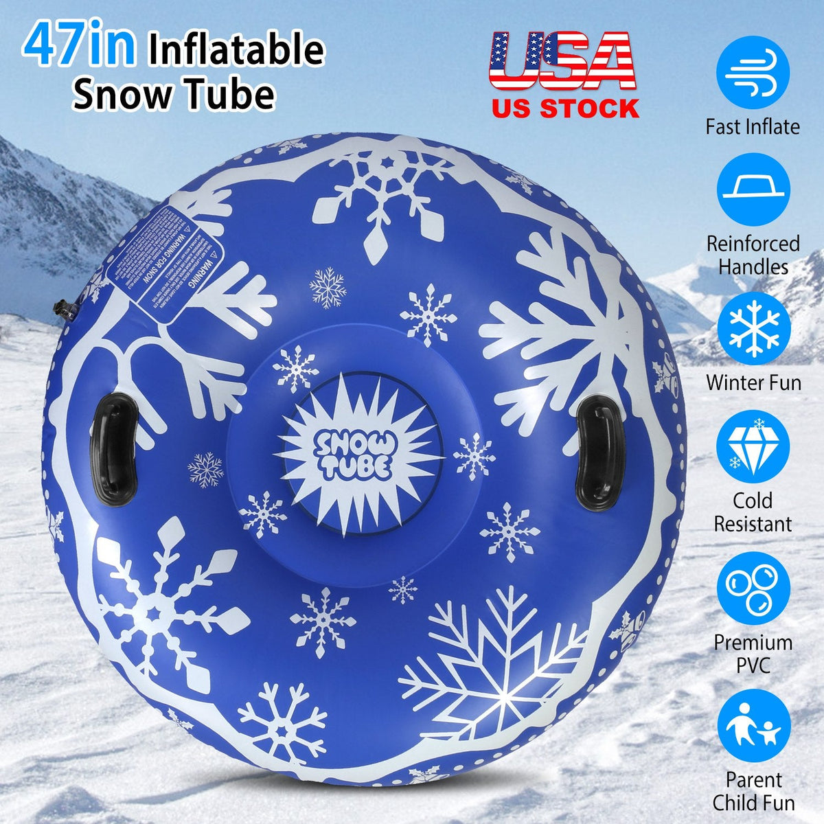 GBruno 47in Inflatable Snow Tube