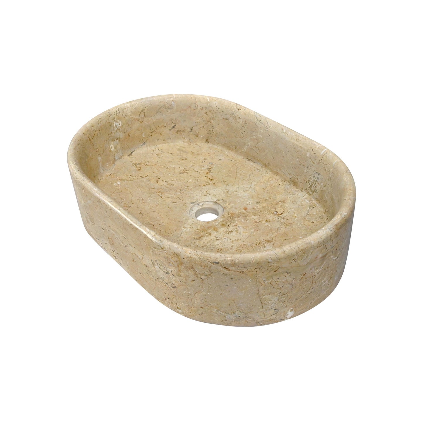 Bathroom Vessel Sink, Semi Polished Surface