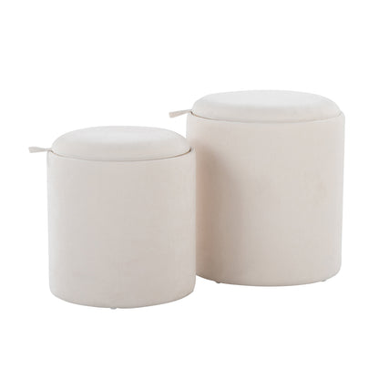Contemporary Nesting Ottoman Set in