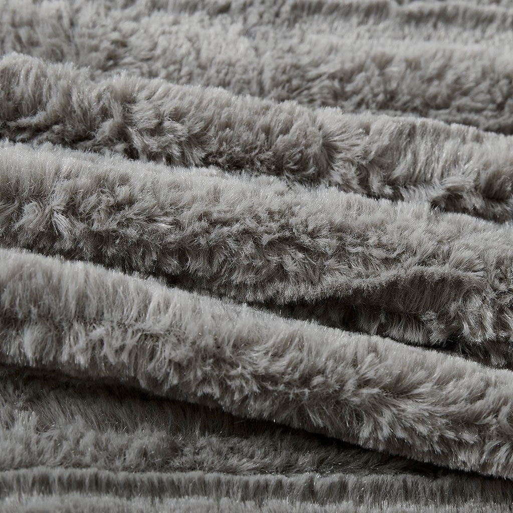 King/Cal King Faux Fur Down Alternative Comforter Mini Set