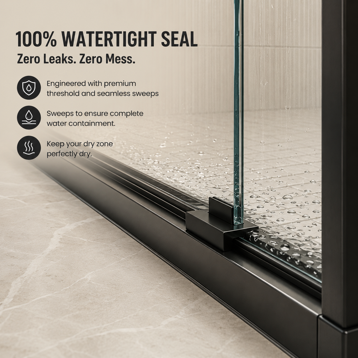 44-48" W x 74" H Framed Double Sliding Shower Door